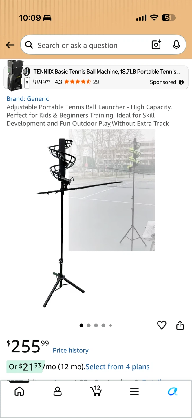 Adjustable Portable Tennis Ball Launcher - photo 5