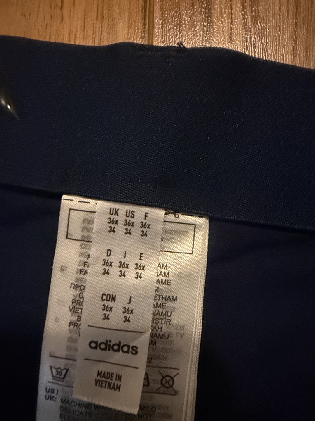 Adidas Navy Golf Pants Size 36x34 - photo 2