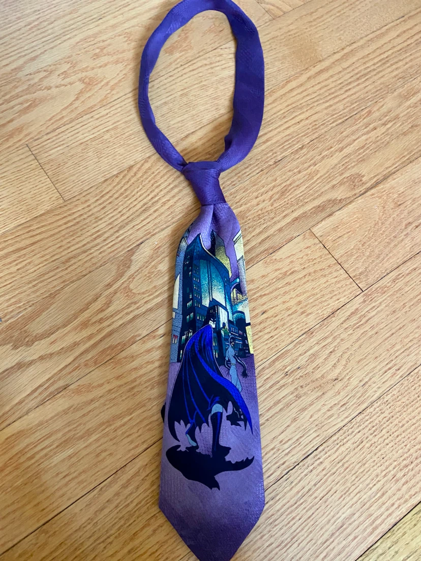 Bergamo Batman & Catwoman Silk Tie btas