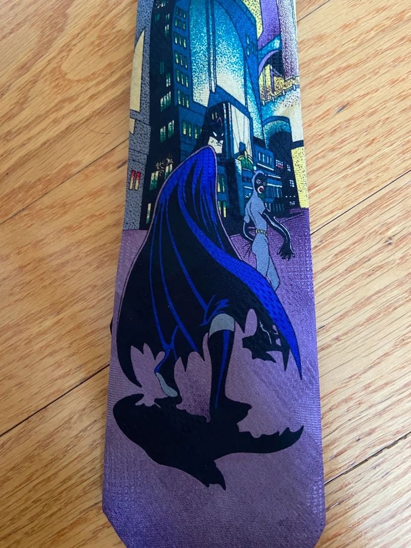 Bergamo Batman & Catwoman Silk Tie btas - photo 2