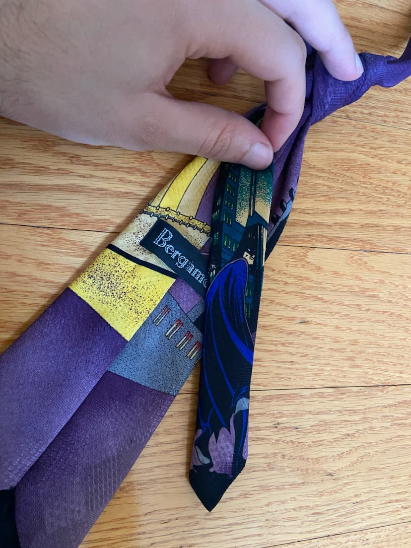 Bergamo Batman & Catwoman Silk Tie btas - photo 4