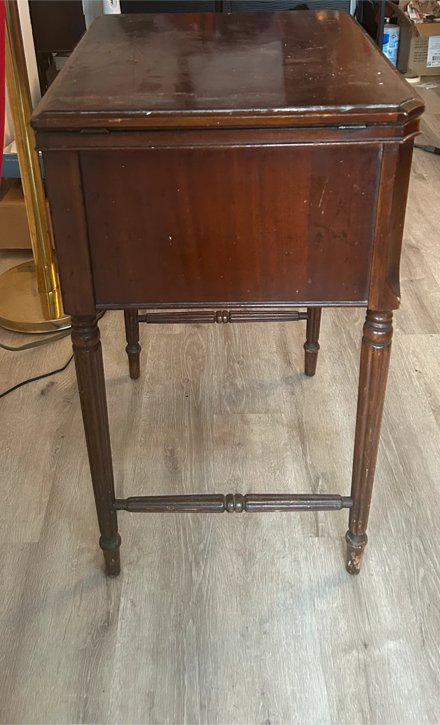 Vintage Sewing Machine Cabinet Table - photo 3