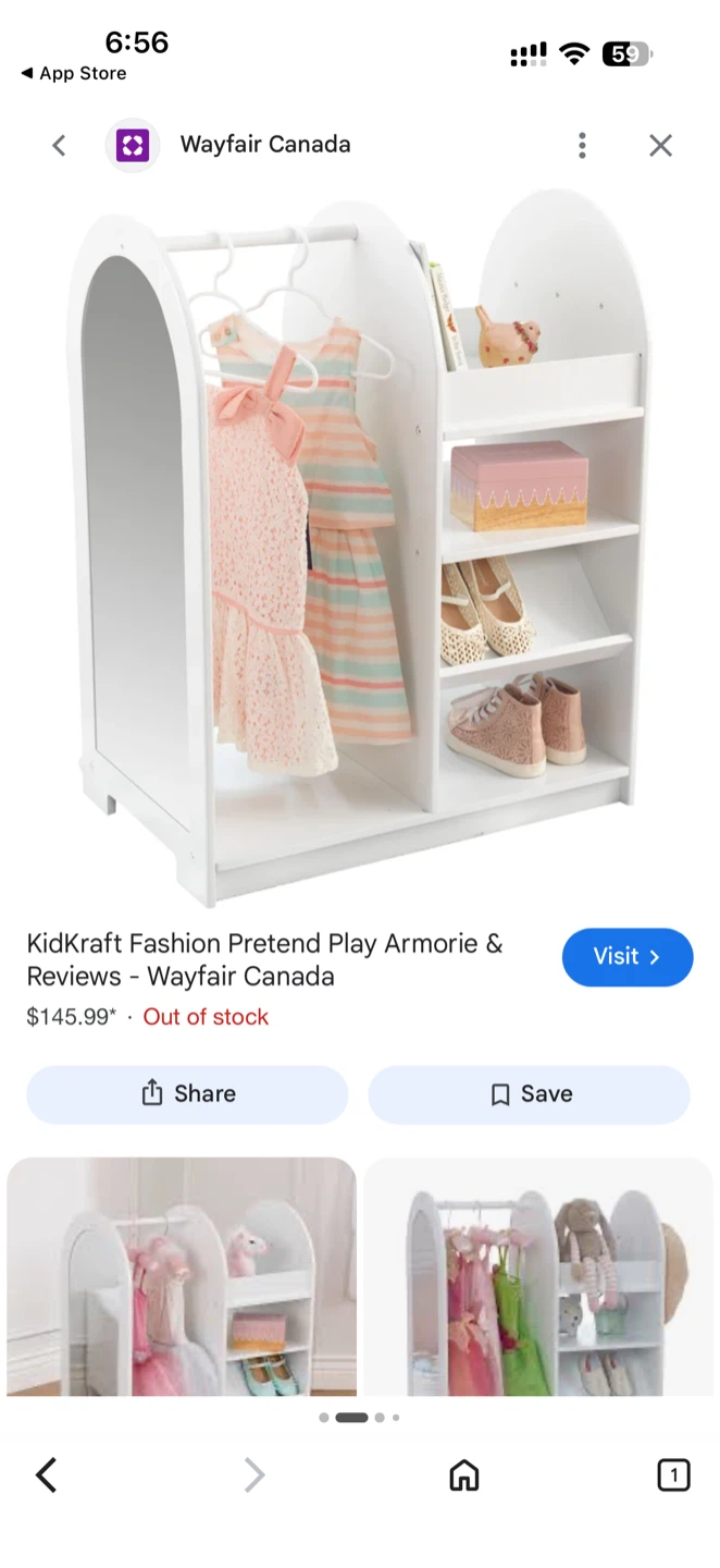 KidKraft Fashion Pretend Play Armoire