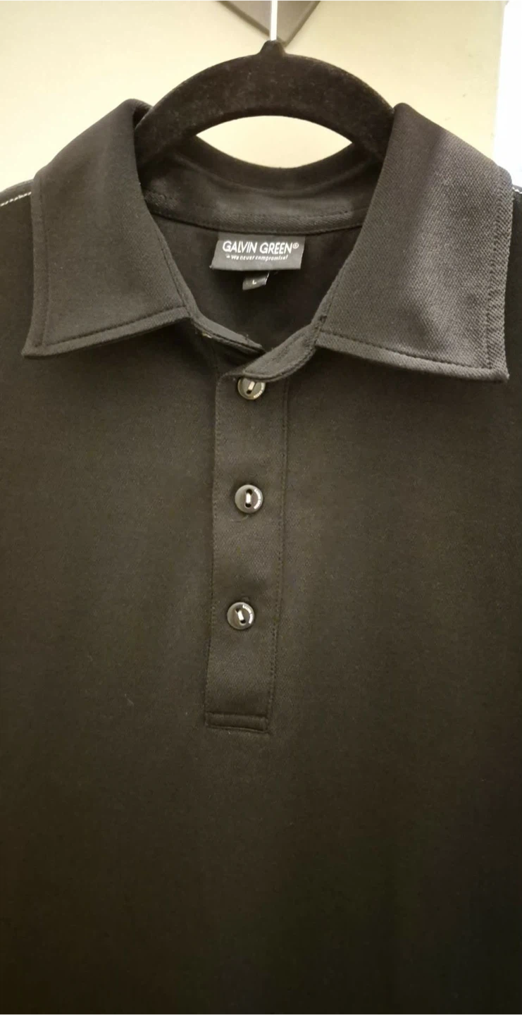 Galvin Green Black Golf Polo Shirt
