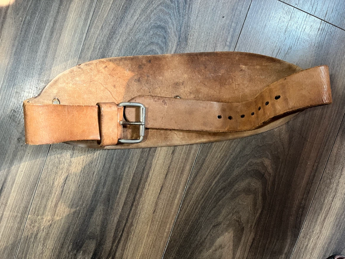 Vintage Leather Lifting Belt
