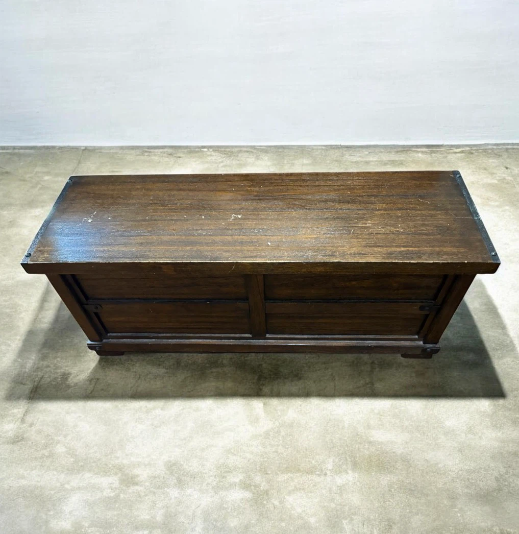Rustic Solid Wood Storage Trunk - photo 4