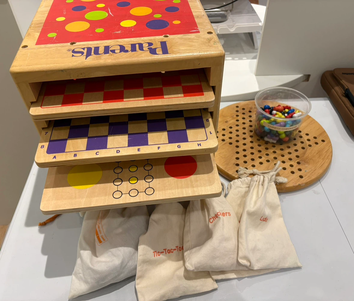 Parents Wooden Multi-Game Centre – Classic Board Game Set