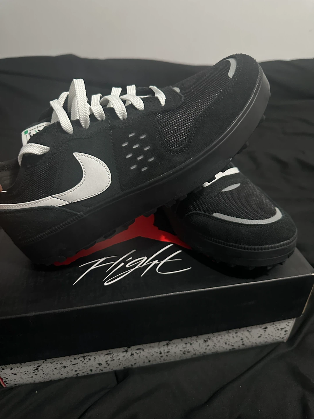 Nike Jordan Flight Golf Shoes Black White - photo 2