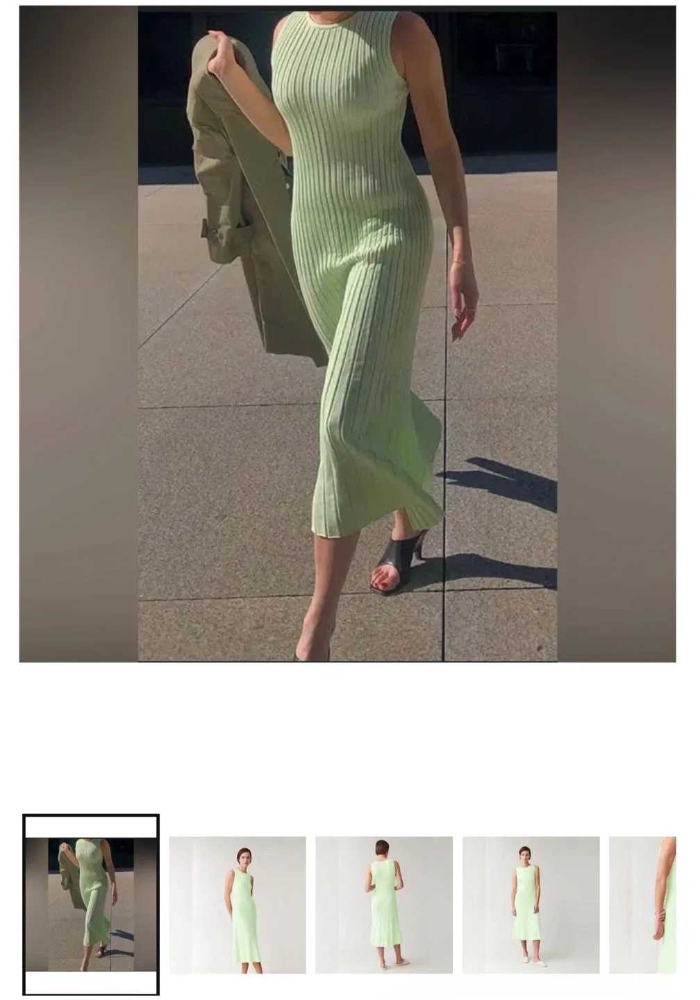 COS Sleeveless Ribbed Midi Dress - photo 3