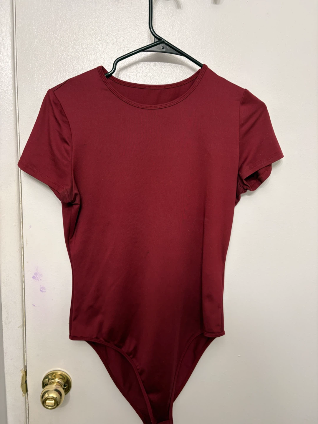 Maroon Short Sleeve Bodysuit