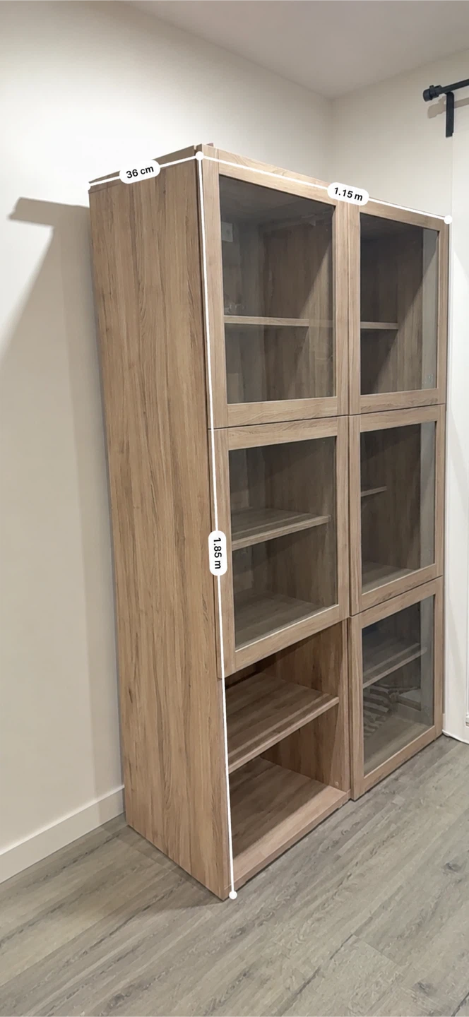 IKEA BESTÅ Display Cabinet with Glass Doors - photo 2