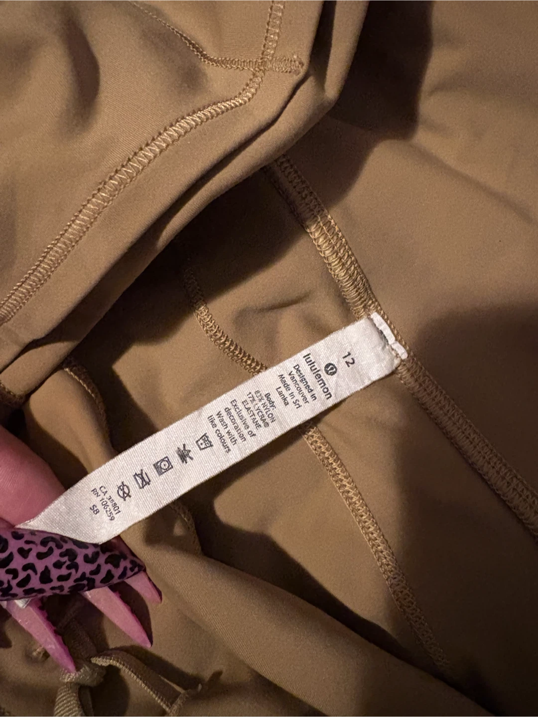 Green Lulu lemon leggings size 12 - photo 2