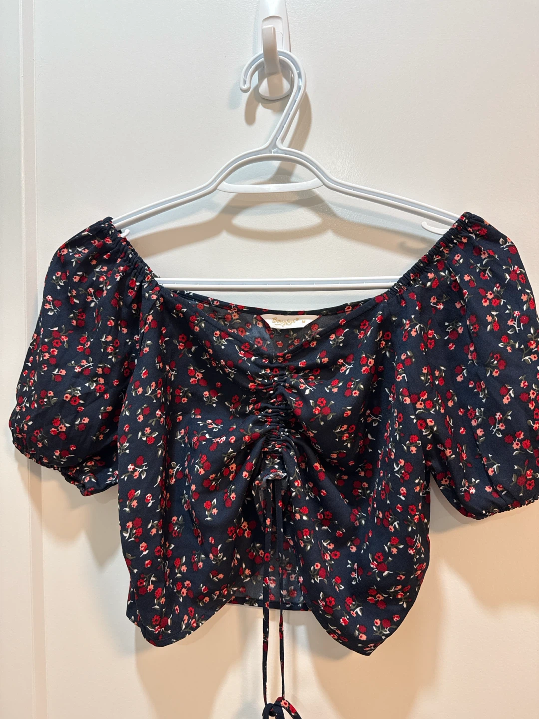 Navy Floral top and skirt matching co-ord - photo 2