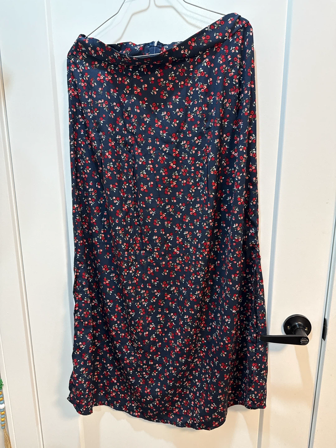 Navy Floral top and skirt matching co-ord - photo 3