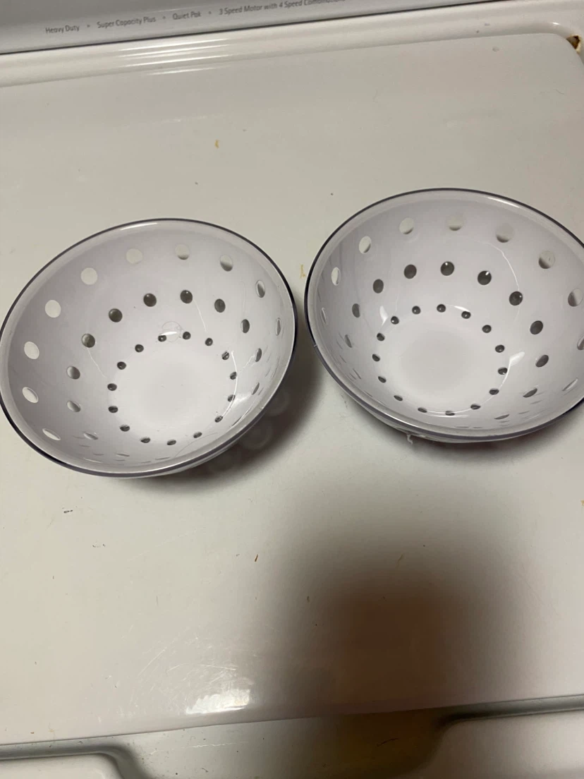 Two ceramic berry bowls