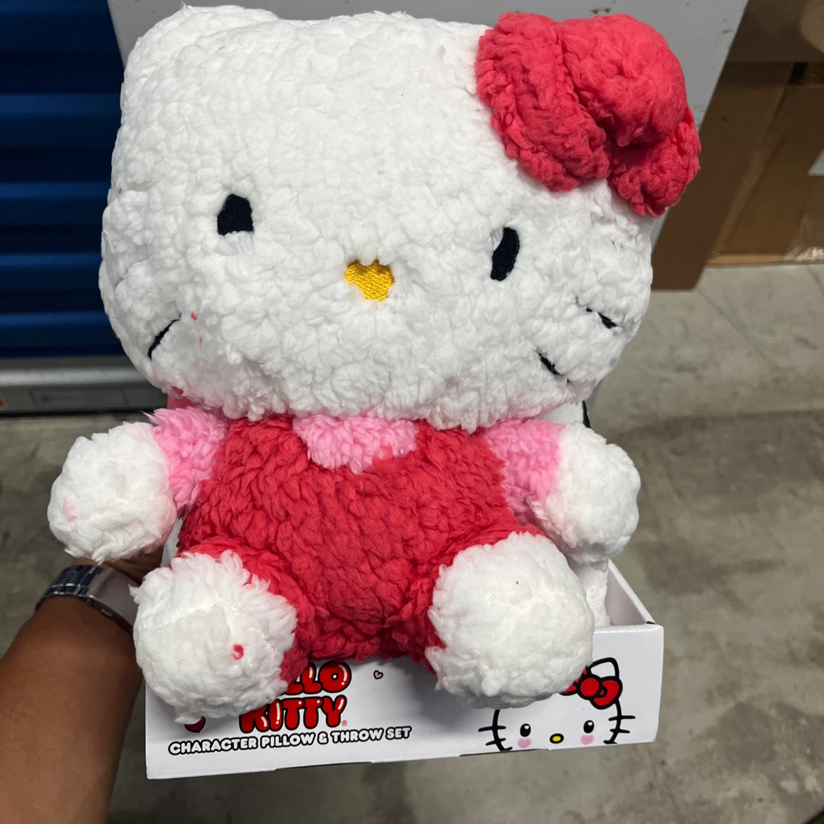 Hello Kitty Character Pillow & Throw Set