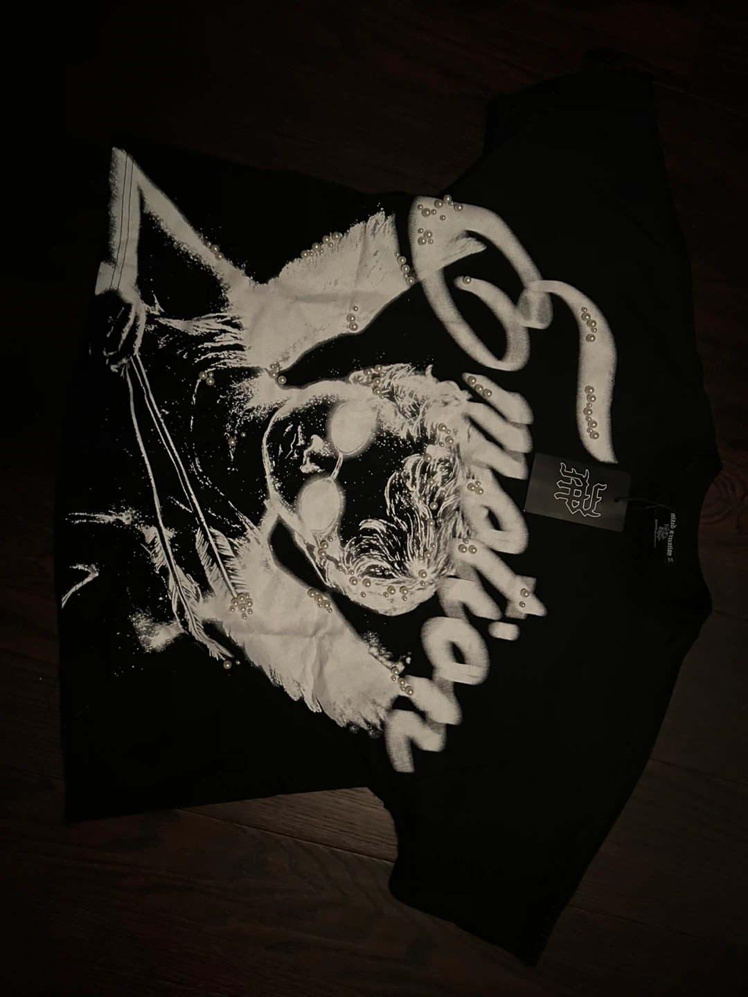 Mixed Emotion Black Graphic T-Shirt