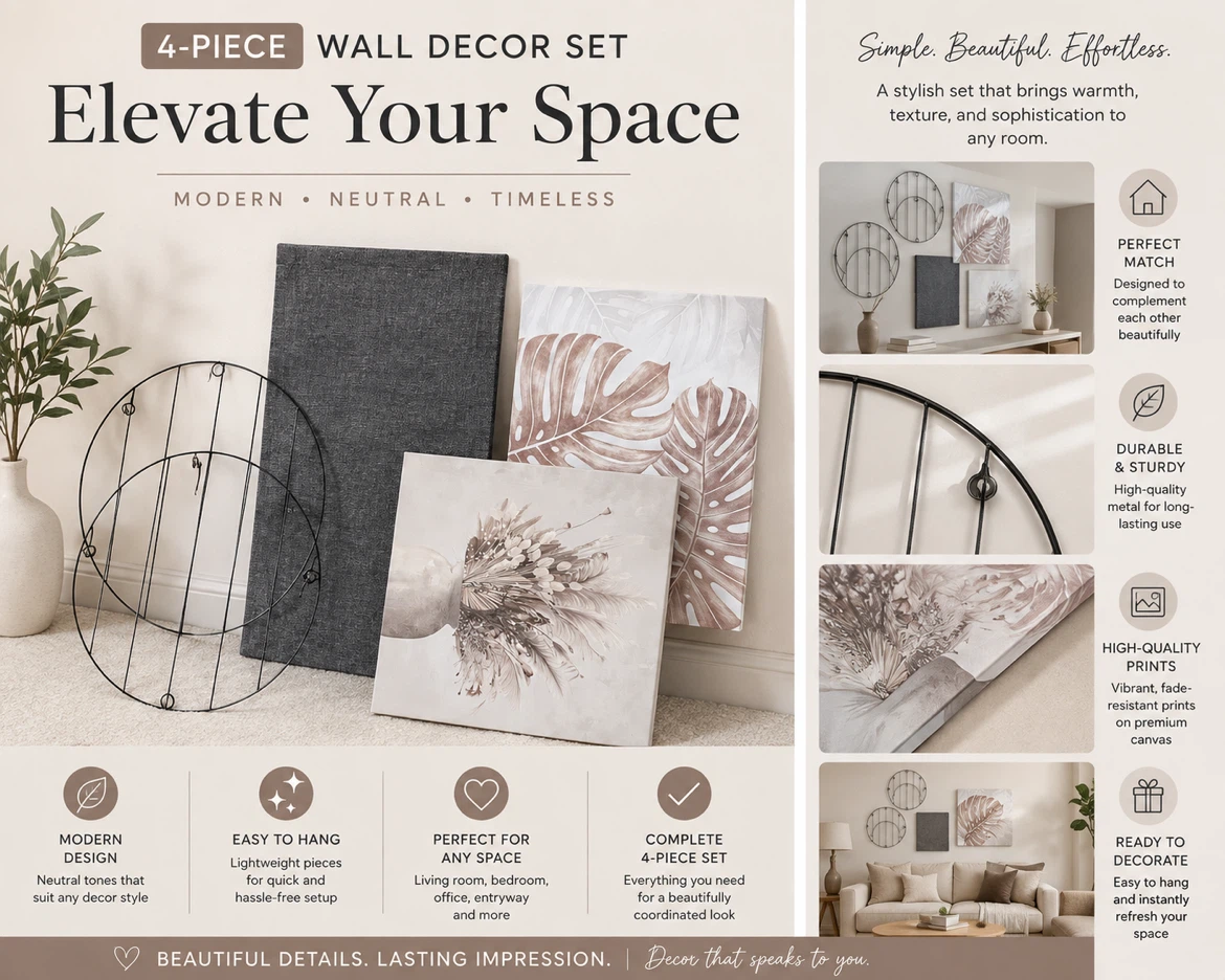 Wall Art & Shelf Brackets with runner - photo 3
