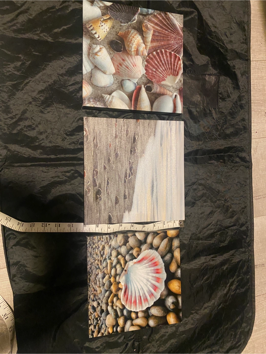 Set of 3 Beach Themed Canvas Wall Art