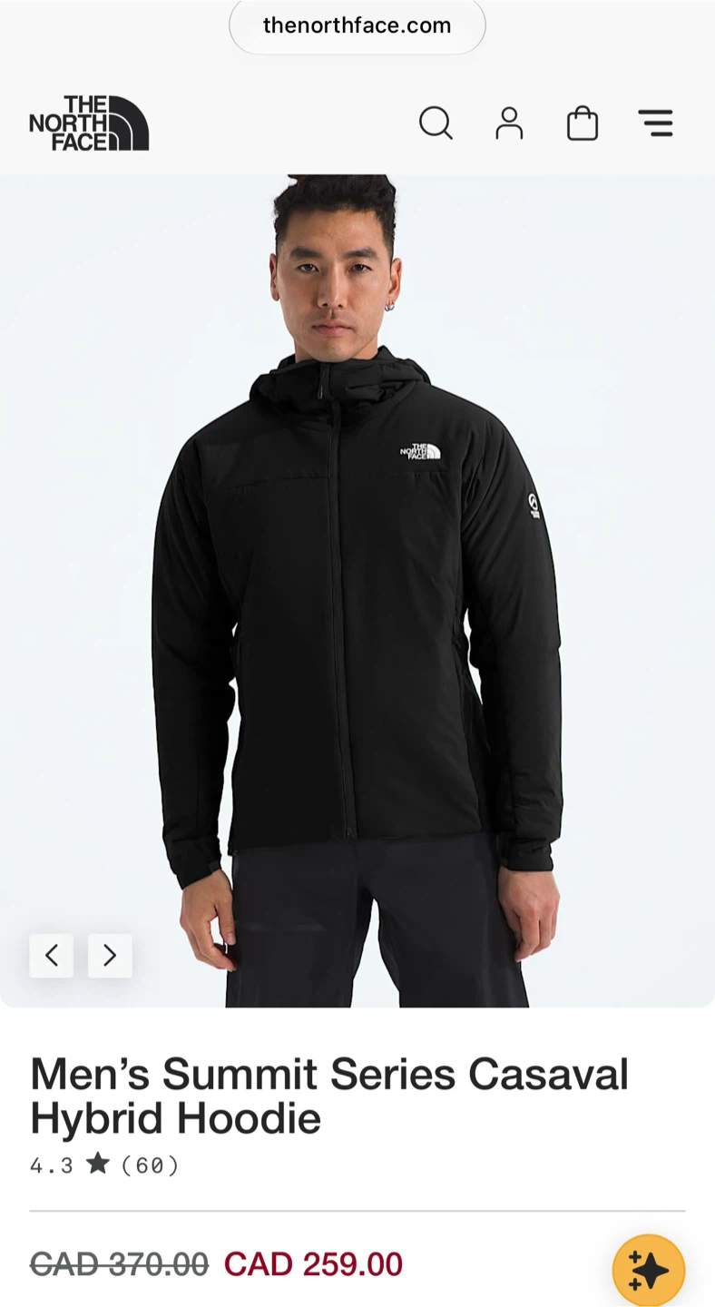 The North Face Men's Summit Series Casaval Hybrid Hoodie