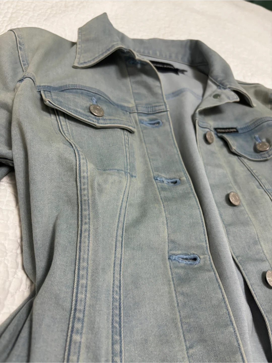 Calvin Klein Jeans Light Wash Denim Jacket - photo 2