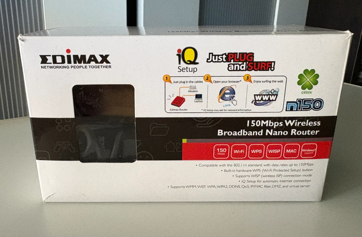 Edimax BR-6258n 150Mbps Wireless Broadband Nano Router