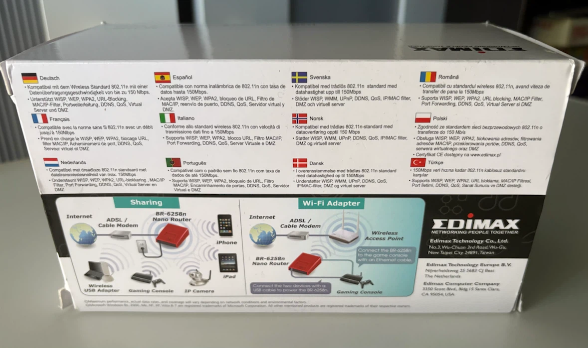 Edimax BR-6258n 150Mbps Wireless Broadband Nano Router - photo 3