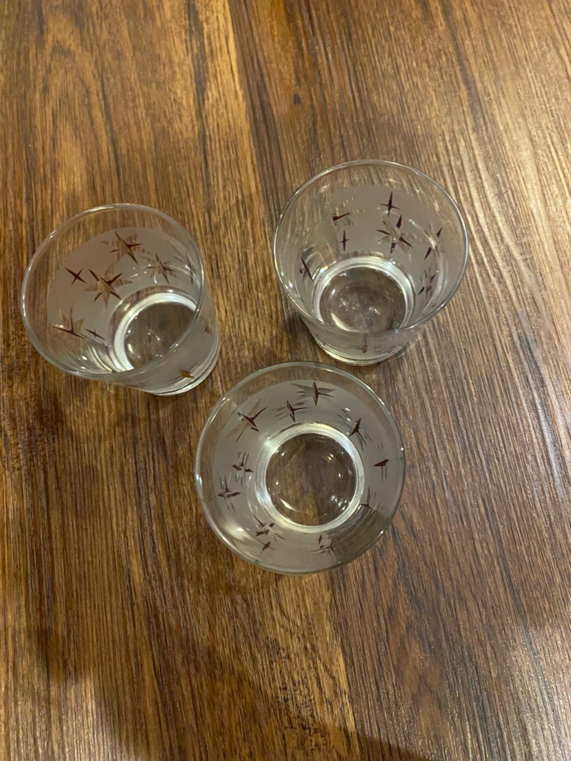 Set of 3 Frosted Star Glasses - photo 3