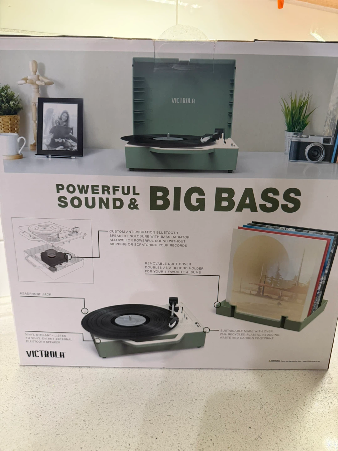 Victrola The Re-Spin Record Player with Bluetooth - photo 3