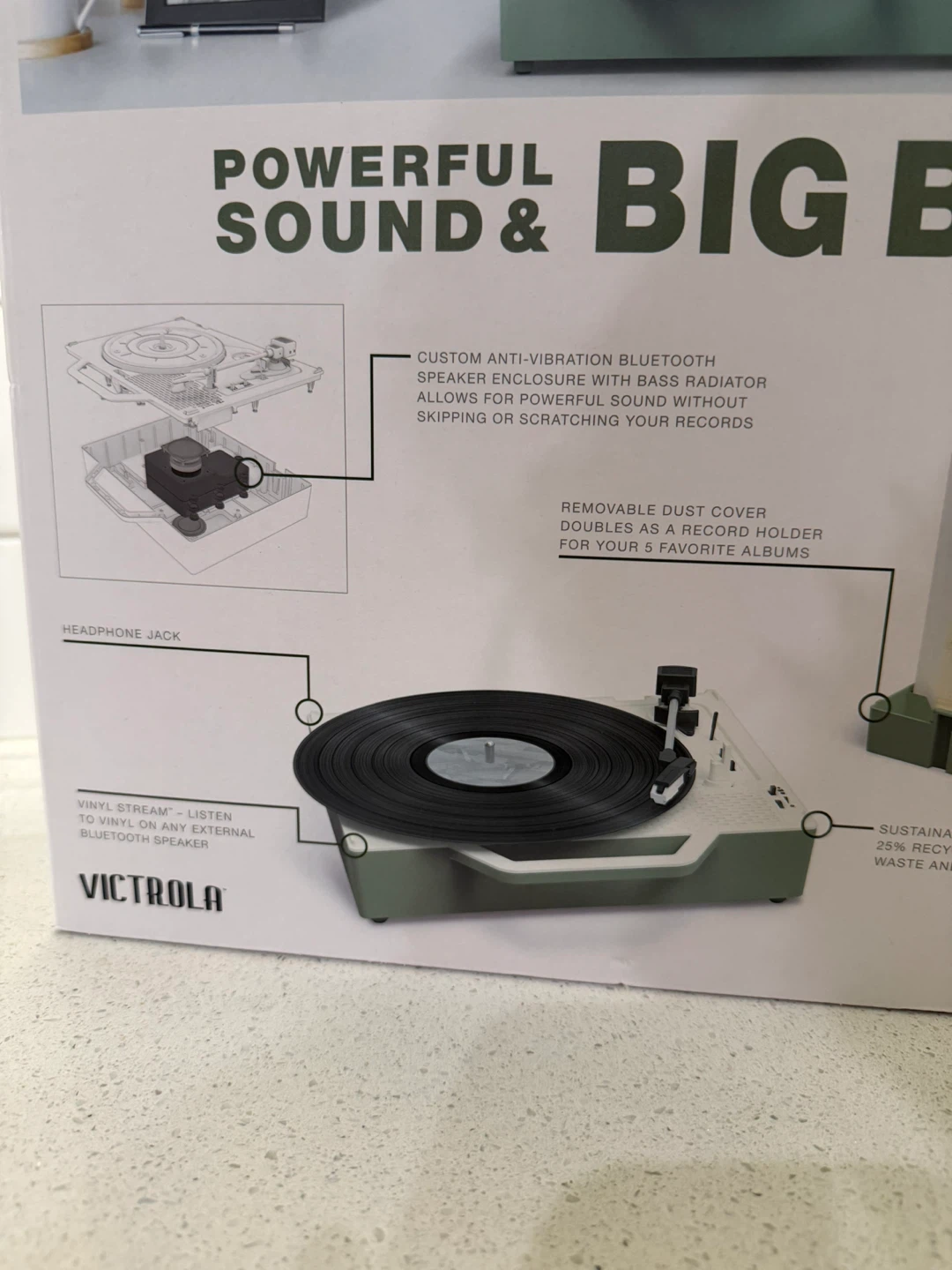 Victrola The Re-Spin Record Player with Bluetooth - photo 5