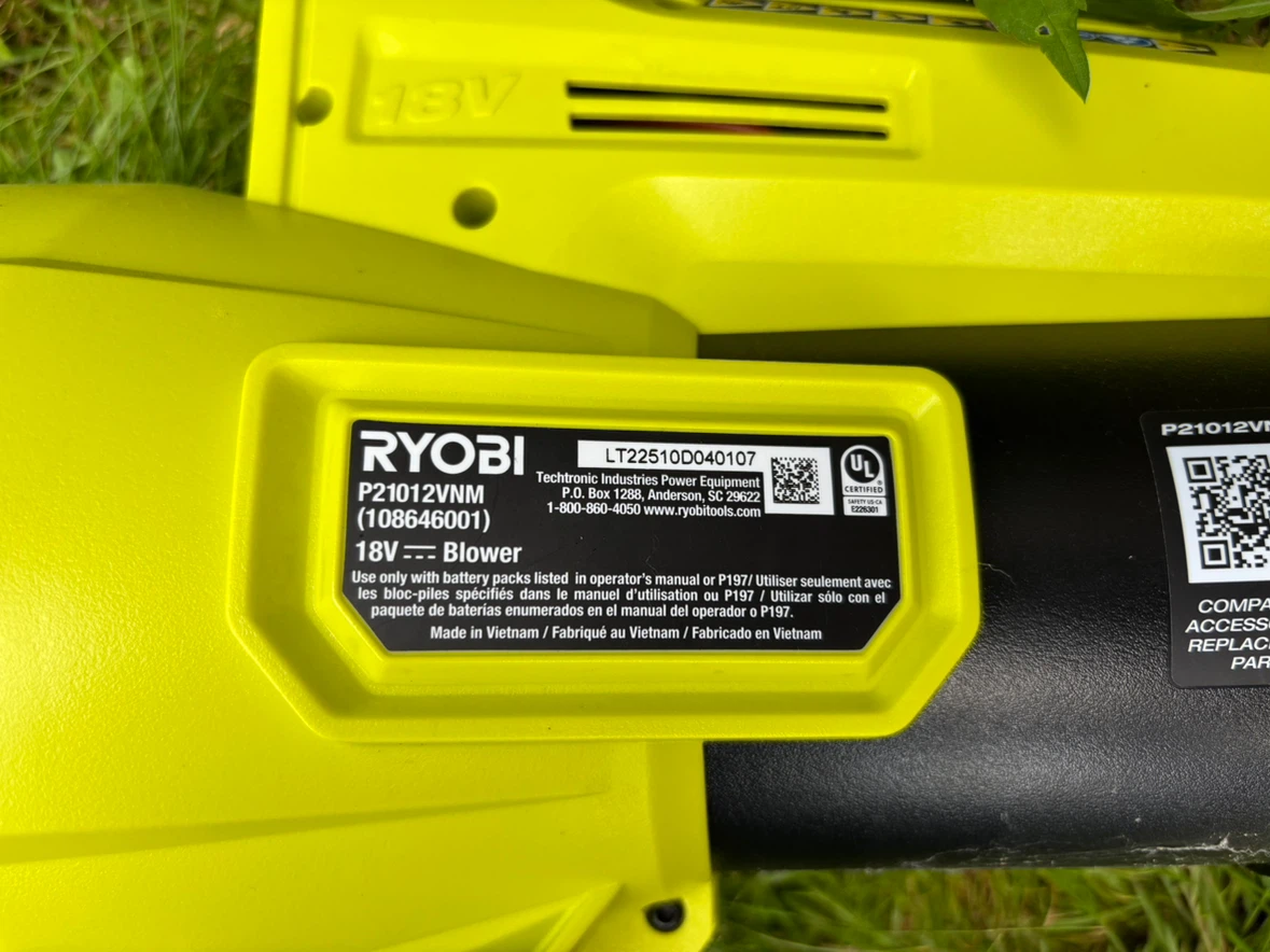Ryobi Blower, Trimmer 18 v (tools only, no battery, no charger) - photo 3