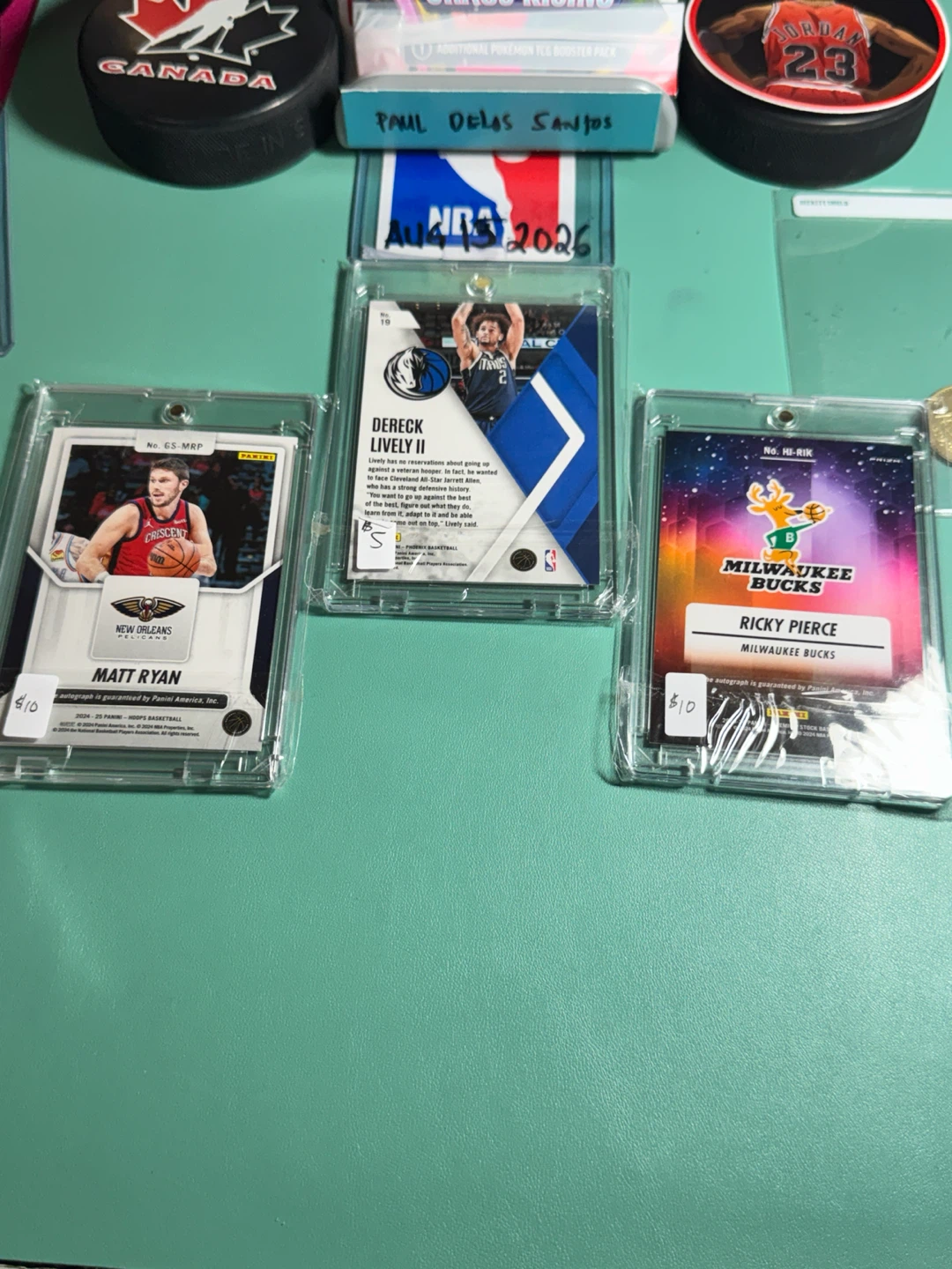 NBA Trading Cards - Matt Ryan, Ricky Pierce, Dereck Lively II - photo 5