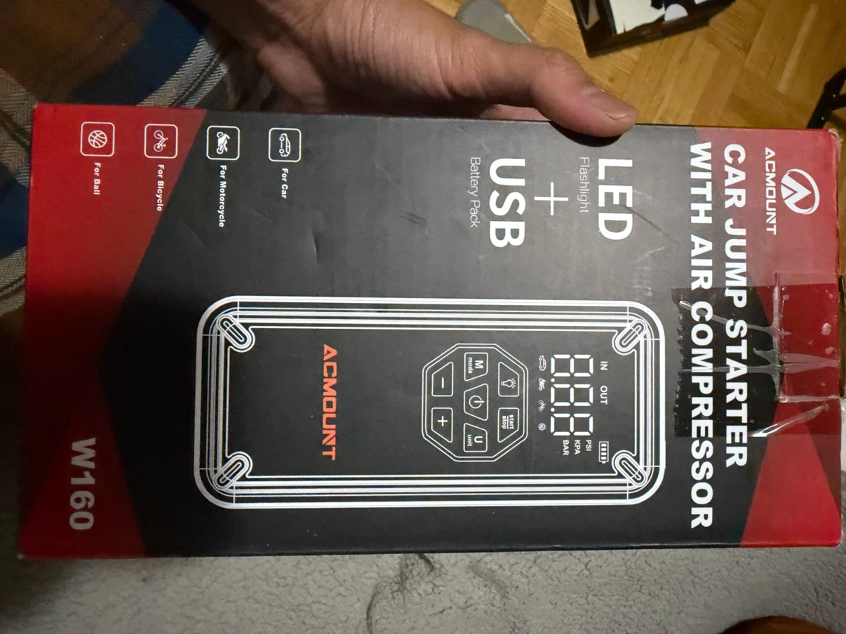 ACMOUNT Car Jump Starter with Air Compressor