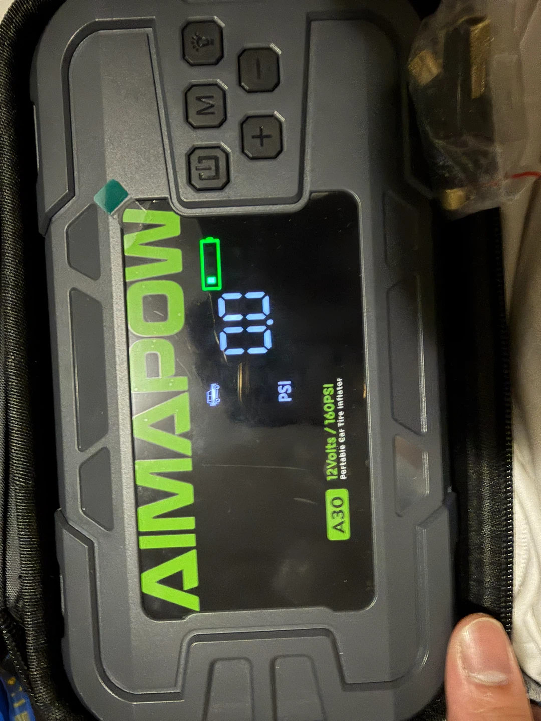 AIMAPOW A30 Portable Car Tire Inflator - photo 2