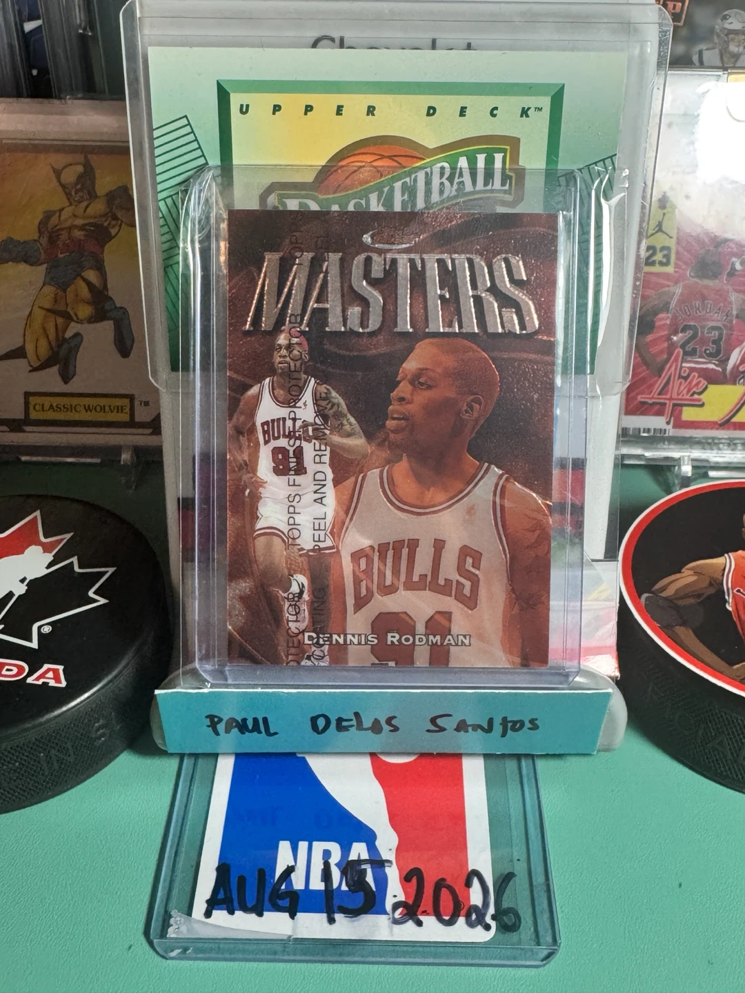 Dennis Rodman Chicago Bulls NBA Masters Basketball Card - photo 2