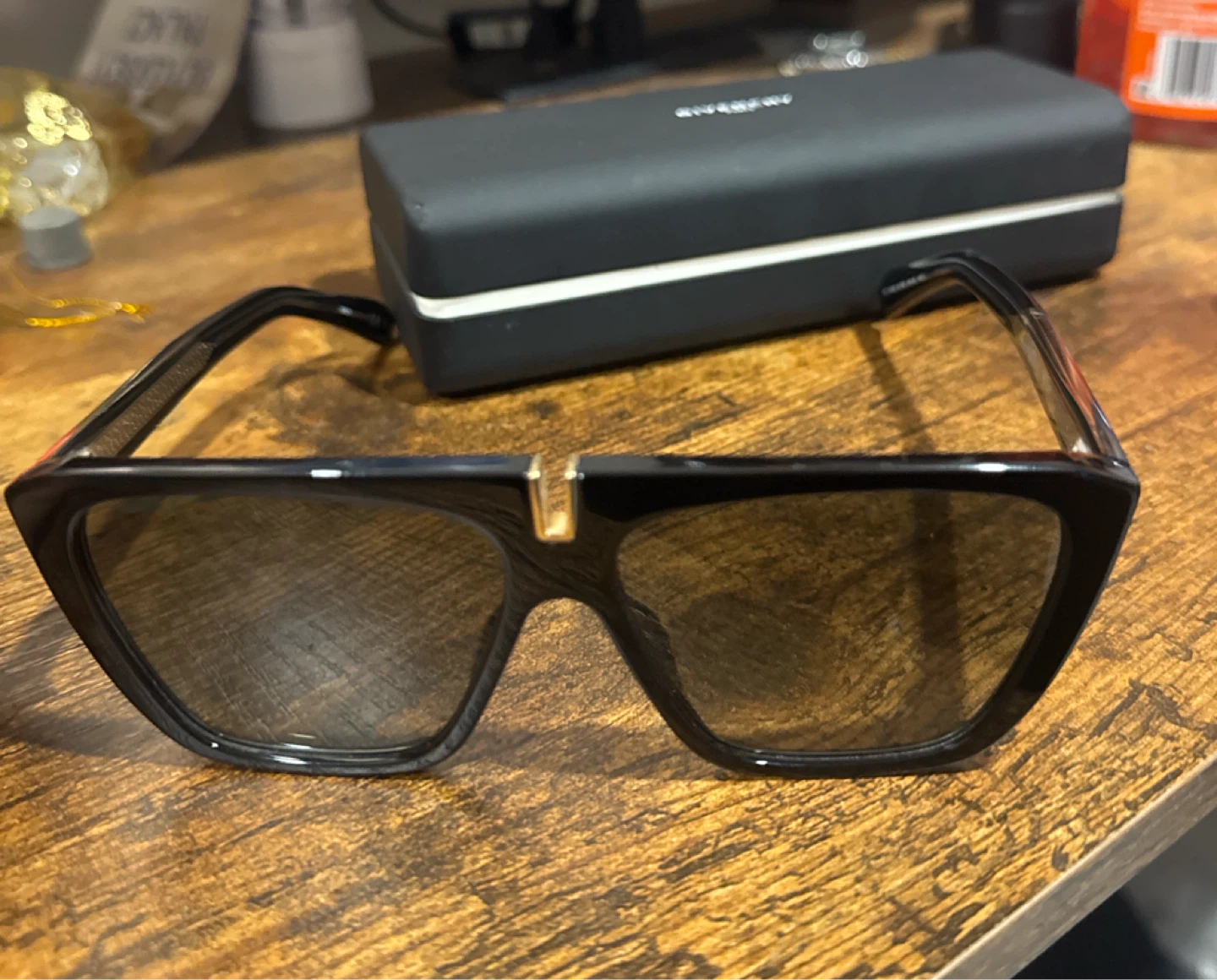 GIVENCHY GV7109/S Black Acetate Square Sunglasses w/ Case - photo 2