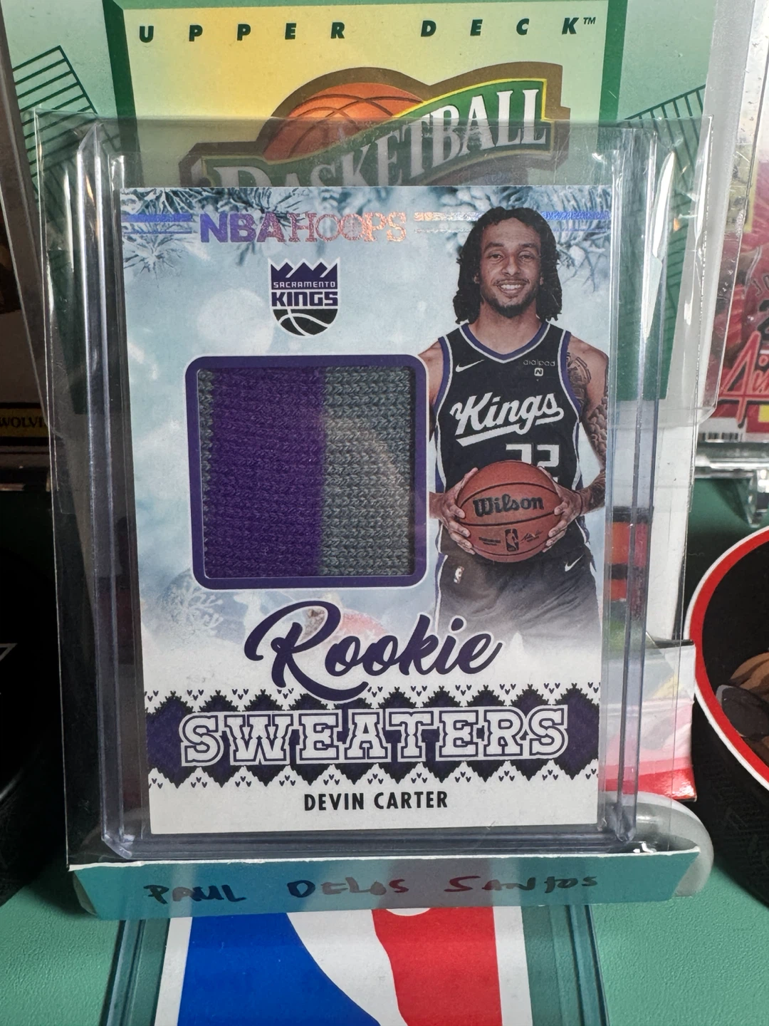 2023-24 Panini NBA Hoops Rookie Sweaters Devin Carter Card