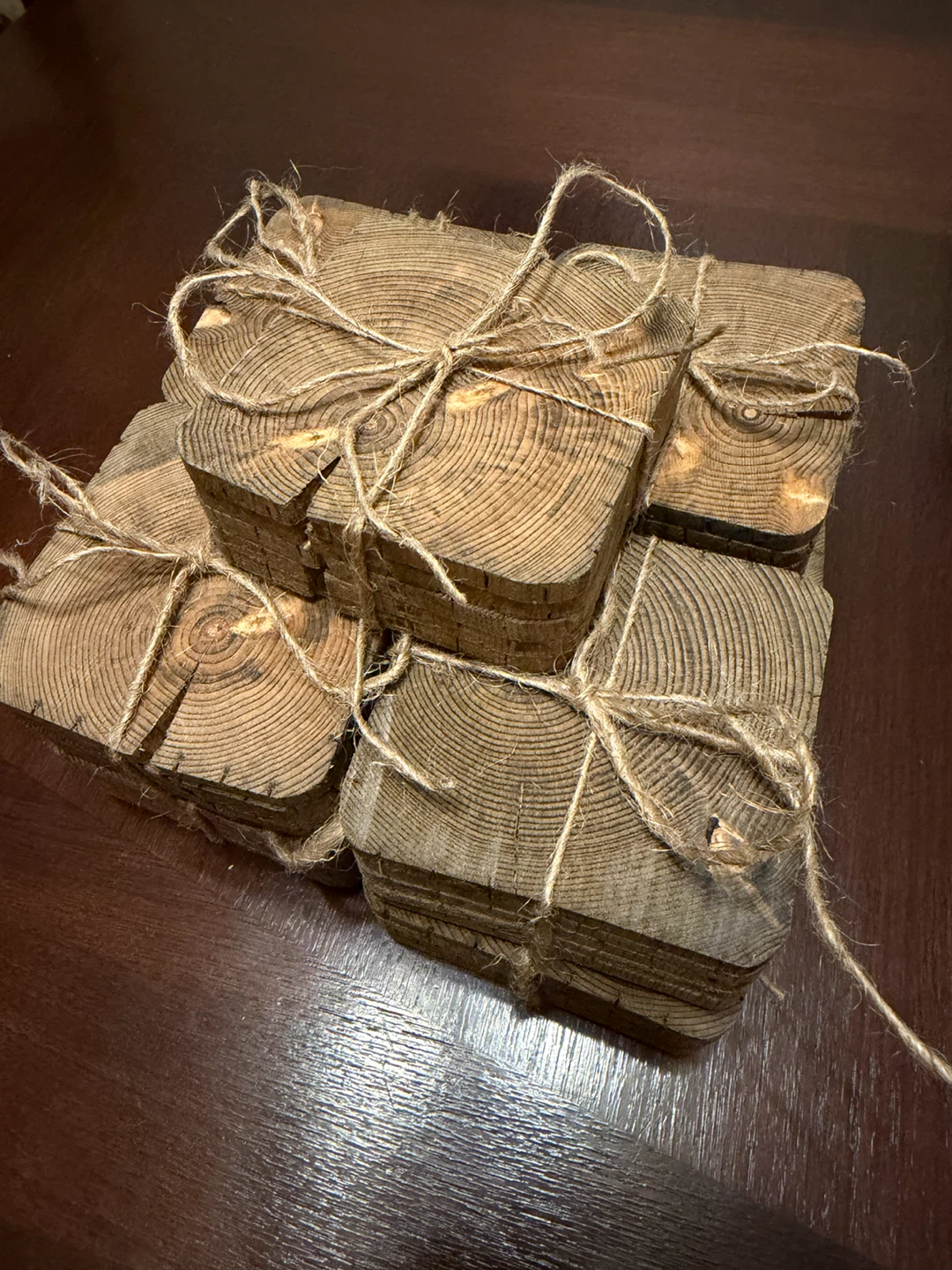 Wood drink coasters - photo 2