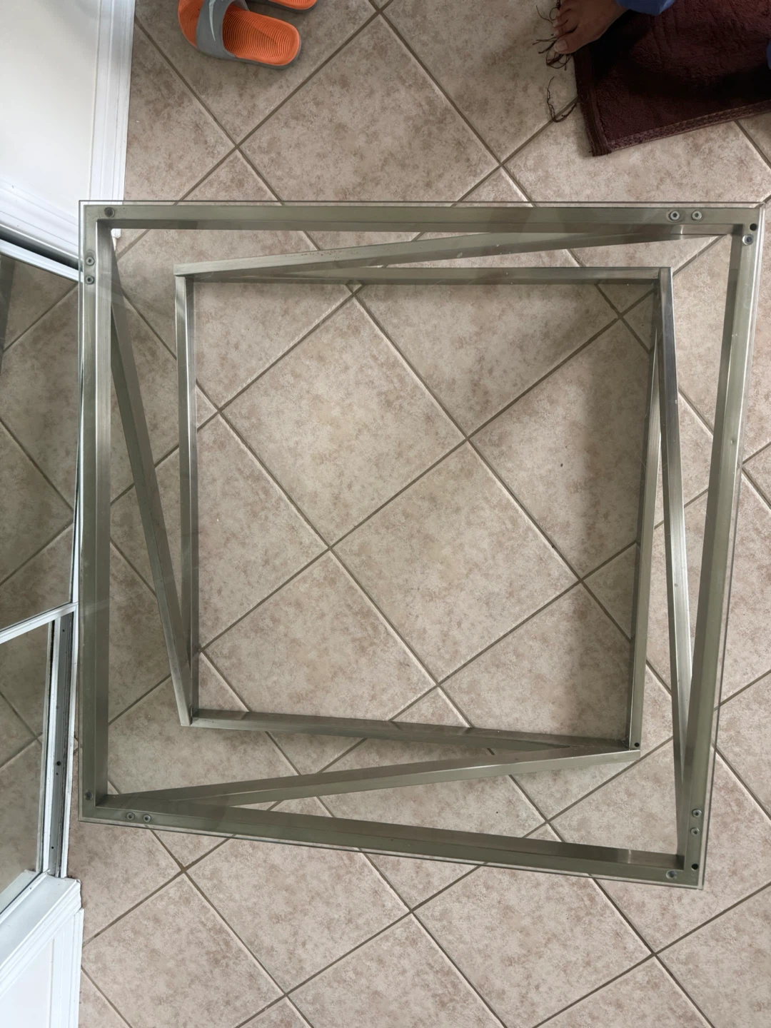 Glass and Metal Coffee Table - photo 2