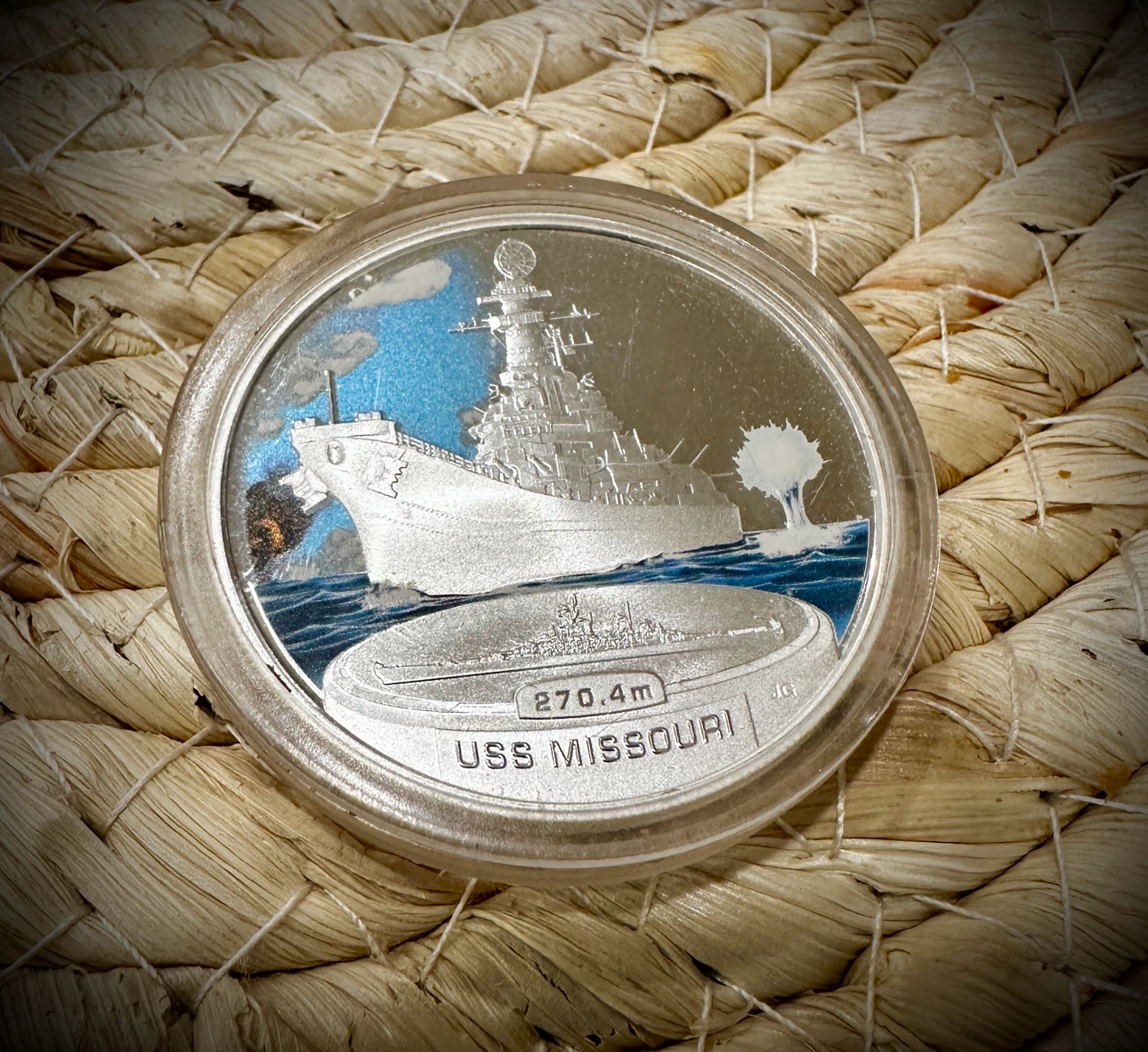 31gm Silver Tuvalu USS Missouri