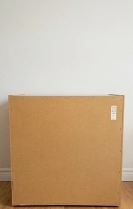 Vintage Oak and Black 2-Drawer Nightstand - photo 4