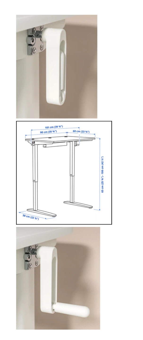 IKEA Standing Desk Converter Hand Crank