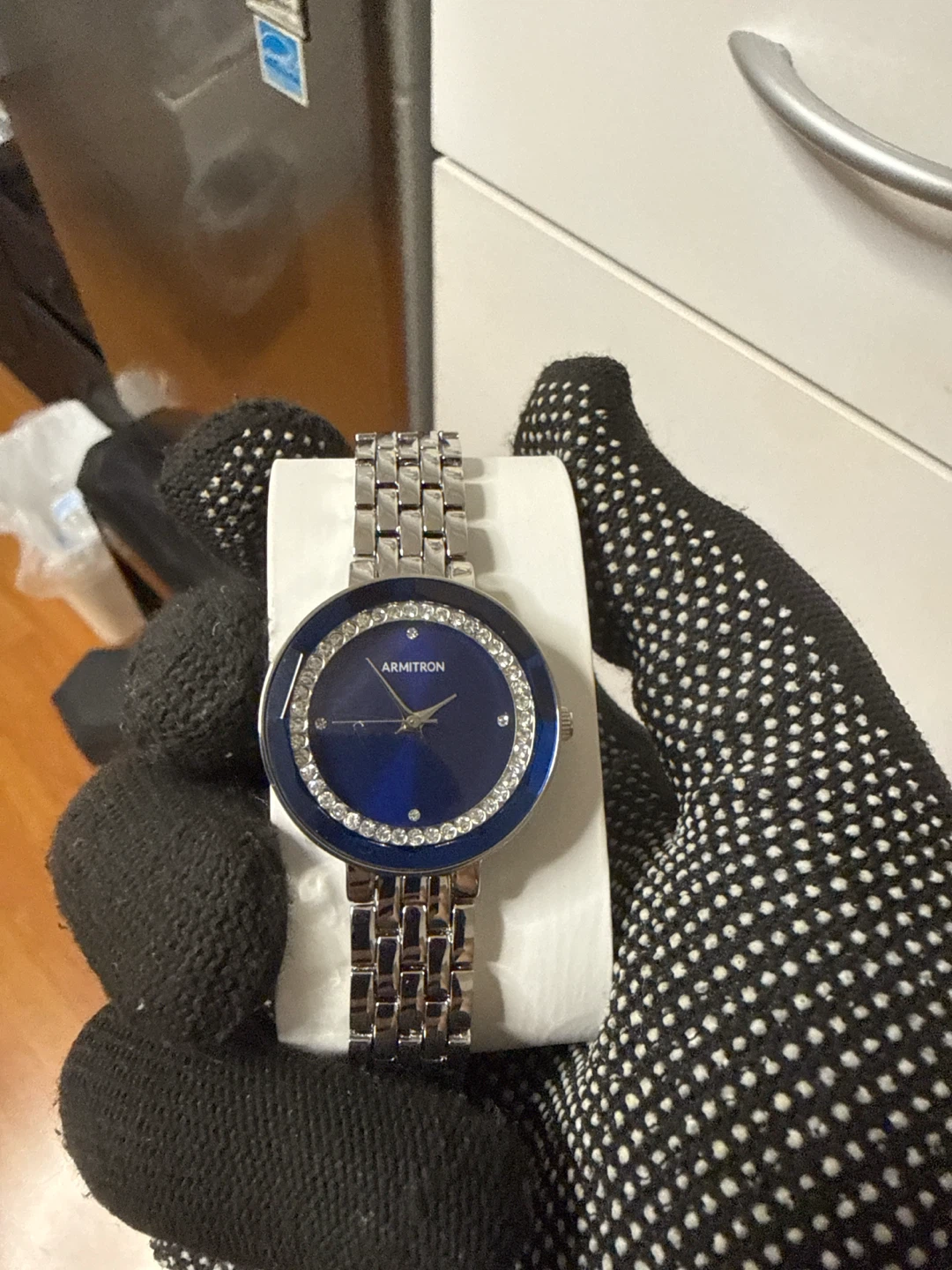Armitron Women's Blue Dial Crystal Watch