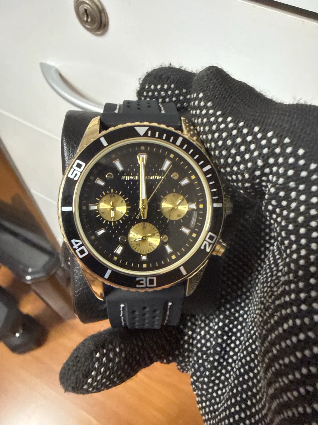 Timex Analog Watch - Black and Gold