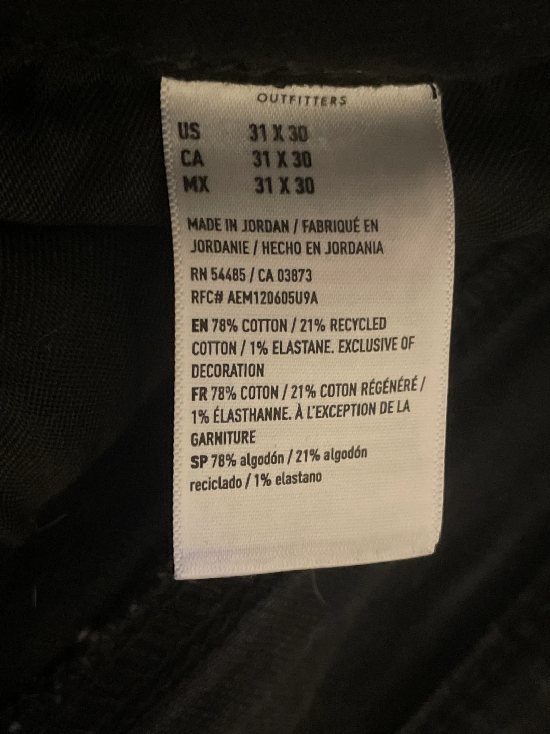 Boot Cut American Eagle Airflex+ Black Jeans - photo 3