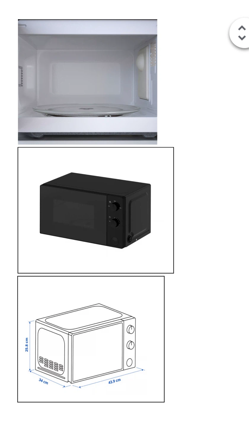 Black Countertop Microwave