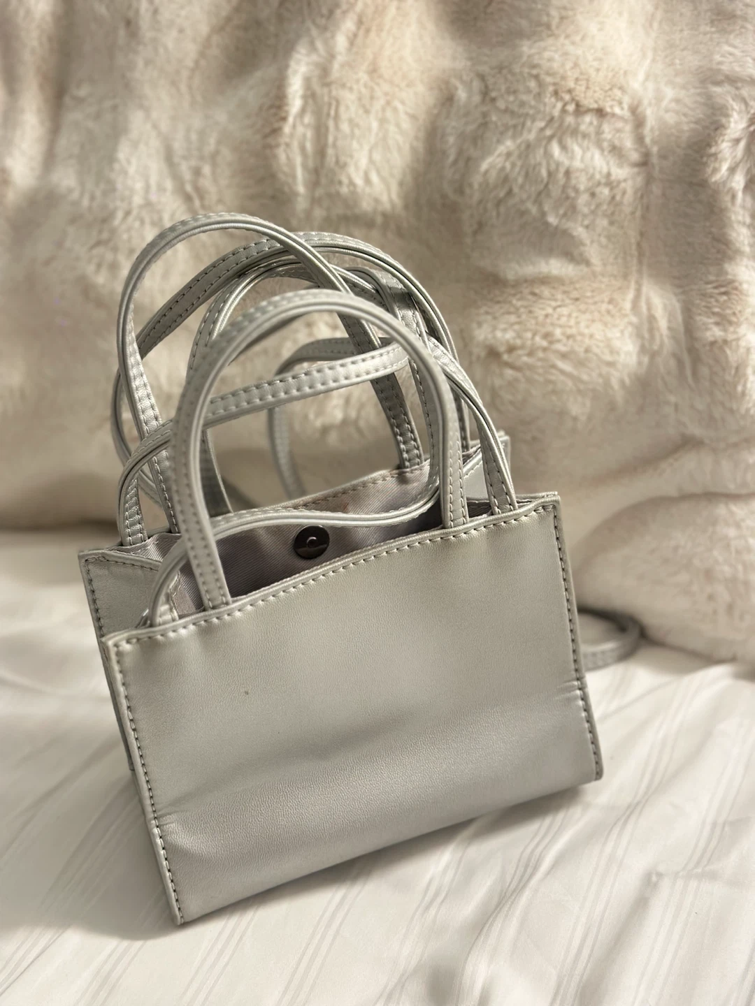Telfar Small Shopping Bag Silver - photo 4