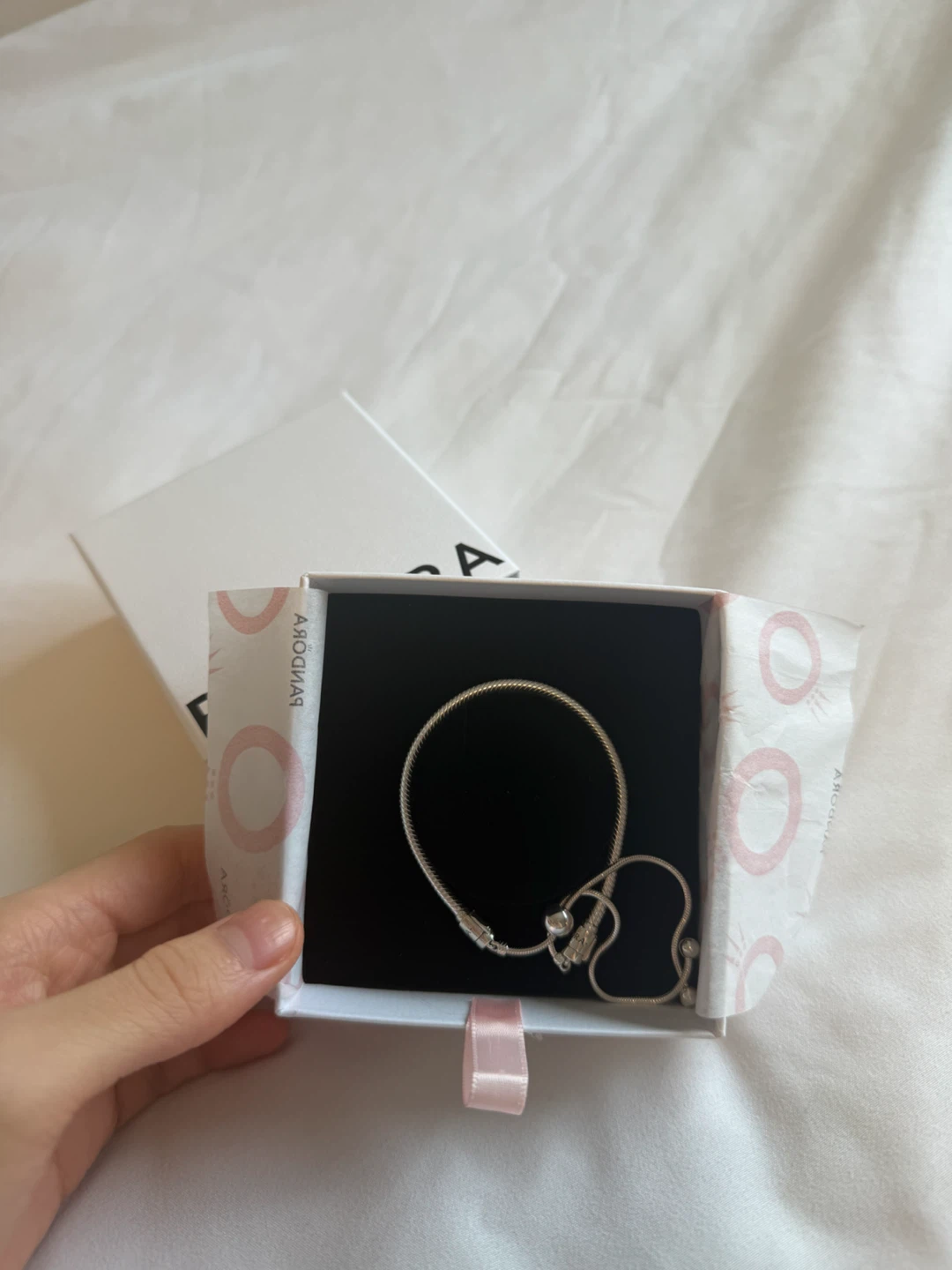 Pandora Sterling Silver Moments Snake Chain Bracelet