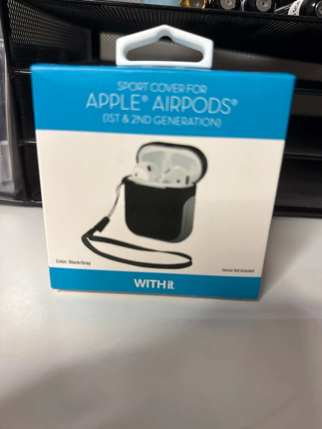 WITHit Sport Cover for Apple AirPods 1st & 2nd Gen - Black/Gray