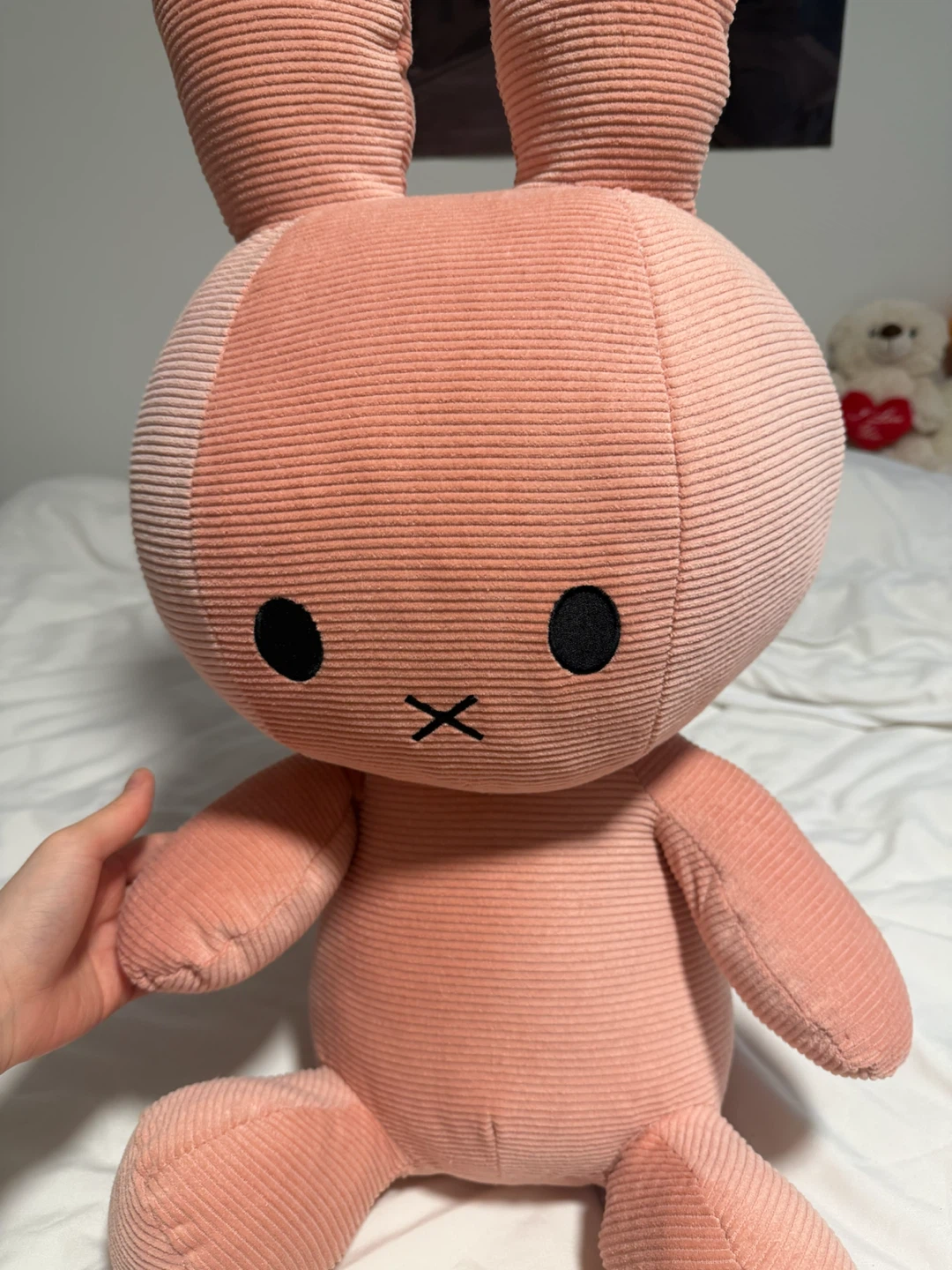 Miffy Corduroy Plush Toy - Pink